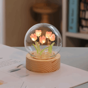 Modern Handmade Glass Tulip Night Light