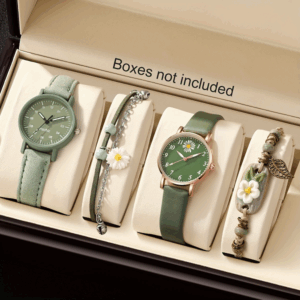Clear Natural Women's Wrist Watch Set